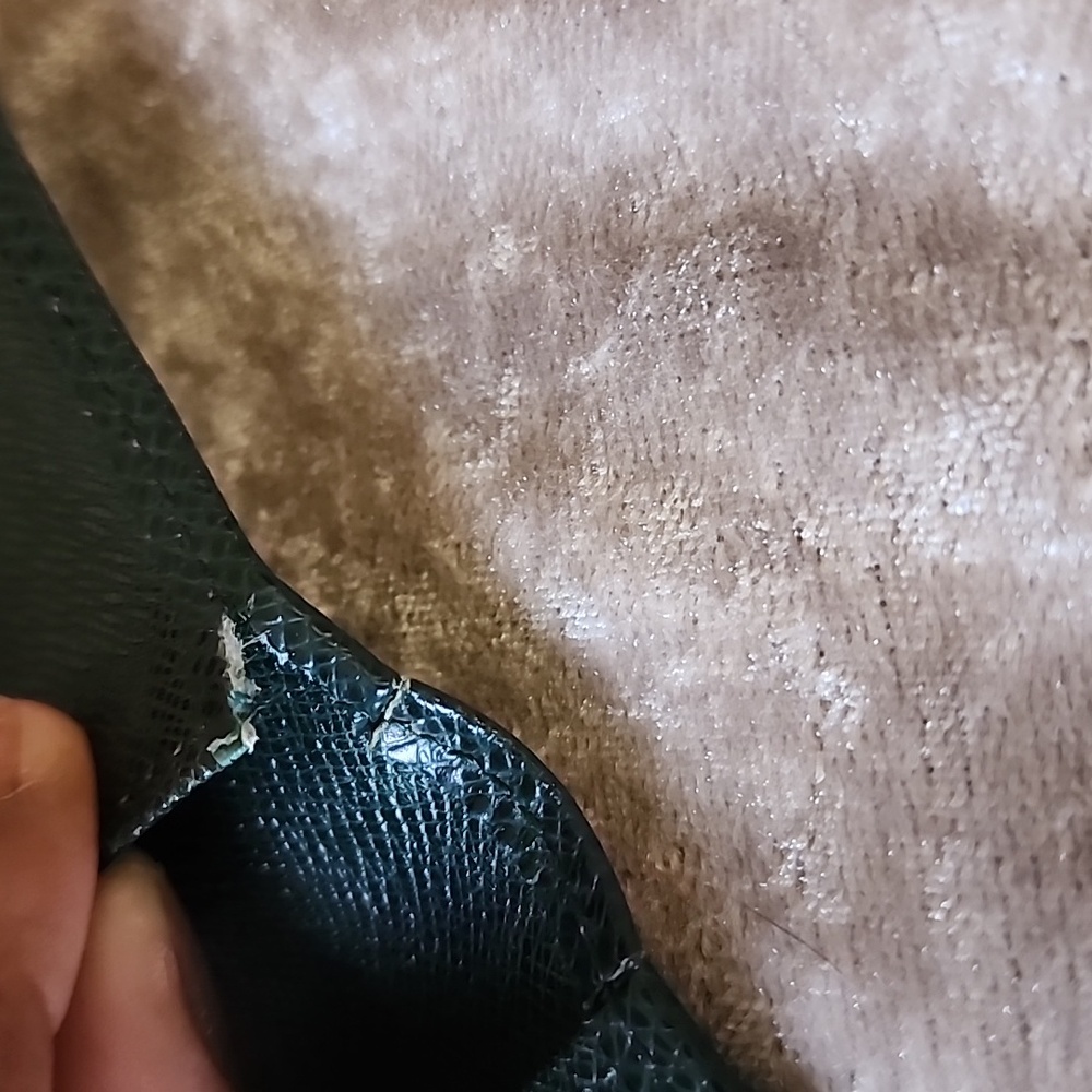 Authentic Green Louis Vuitton Taiga Wallet - Picture 7 of 10